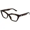 Lunettes de soleil Balenciaga  BB0342O Cadres Optiques, Havana/Transparent, 55 mm