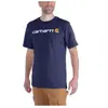 Carhartt Core Logo, t-shirt , couleur: Bleu Foncé/Blanc , taille: XXL