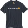 Carhartt Core Logo, t-shirt , couleur: Bleu Foncé/Blanc , taille: L