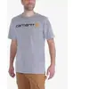 Carhartt Core Logo, t-shirt , couleur: Gris Clair/Noir , taille: XXL
