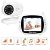 Babyphone Ecoute Bébé Vidéo Sans Fil 3,5 Pouces LCD Ecran Bébé Moniteu...