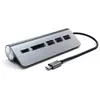 Lecteur de carte externe Type C avec Hub USB 3.0 Satechi - gris - TU