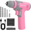 Kit de Perceuses Visseuse Sans Fil 8V Rose, Visseuse Devisseuse Sans F...