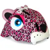 Casque de velo pour enfants   leopard rose   crazy safety   certifie en1078
