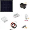 Kit Îlot Photovoltaïque 110W - Kit avec panneau solaire, contrôleur de...