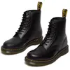 Dr. Martens 8 oeillets, Rangers Femme, Verni Noir Verni, 40 EU