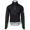 Veste Q36.5 Rain Shell noir brillant vert - XL