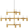Nemo - Suspension Crown - Métal - Verre sablé - Designer Jehs & Laub
