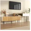 NECHE Meuble TV de salon moderne,Longueur réglable 130-200cm,Design mo...