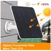 Panneau Solaire - HELLOVE - 5W 5V - Silicium Monocristallin - Étanchéité IP65 - Support Réglable 360°