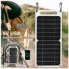 MOOHOP Panneau Solaire, Portable 6W Extérieur IP65 Panneau Solaire Éta...