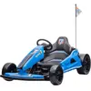 Karting électrique pour enfants - ORYXEARTH - Bleu - Batterie 12V - Vi...