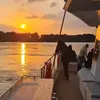 Coucher de soleil en maxi-catamaran dans la Baie de Quiberon