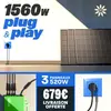 Kit Plug and Play 3 panneaux photovoltaïques 1560W + onduleur