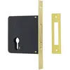 Serrure monopoint à larder axe à 50 mm pêne dormant têtière laiton CIS...
