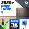 Kit Plug and Play 4 panneaux photovoltaïques 2080W + onduleur