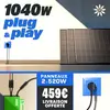 Kit Plug and Play 2 panneaux photovoltaïques 1040W + onduleur