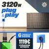 Kit Plug and Play 4 panneaux photovoltaïques 3120W + onduleur