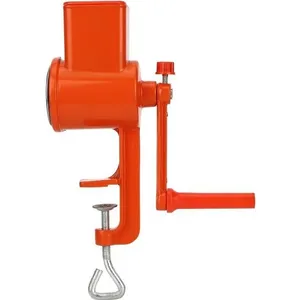 Moulin à café - TBEST - Manuel - Alliage d'aluminium - Mécanisme de broyage réglable - Couleur orange pas cher