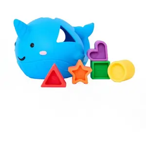 Jellystone Jeu Pour Bébé Narwhal Shape Sorter pas cher