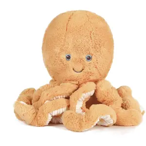 Peluche poulpe ORANGE BB&Co pas cher