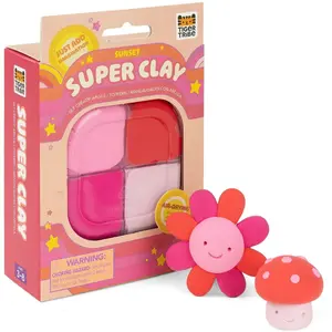 Set créatif en argile Sunset rose et rouge et recharge