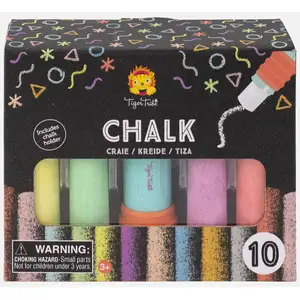 Comparateur de prix : Set De Craies De Trottoir Tiger Tribe - 10 Pièces