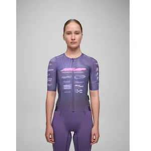 Maillot manches courtes MAAP Beta Pro Aero violet femme - L pas cher