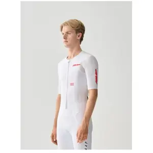 Maillot MAAP Eclipse Pro Race manches courtes blanc rouge - S pas cher