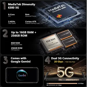 Comparateur de prix : Ulefone Armor X16 Pro Smartphone 16Go+256Go 6.56 120Hz Smartphone Inca...