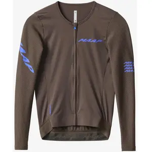 Comparateur de prix : Maap - Z03 Emerge LS Jersey - Maillot vélo homme Brown Umber - M