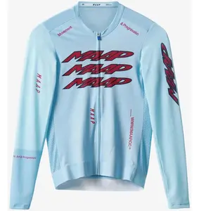 Maillot MAAP Pulse Pro Air 3.0 manches longues bleu ciel - M pas cher