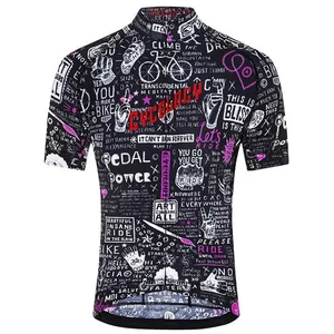 Cycology Maillot à Manches Courtes Bike Graffiti pas cher