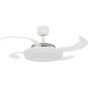 Beacon Lighting Ventilateur de plafond LED Beacon Fanaway Evo 1 blanc 121 cm silencieuxVendu parluminaire