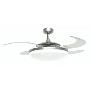 Masterlight Beacon - Ventilateur de plafond Fanaway Evo2 Endure Chrome matVendu parluminaire