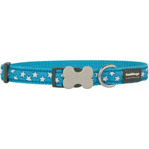 Chadog - Collier chien Red Dingo Fantaisie bleu motifs étoiles Taille : T3 pas cher