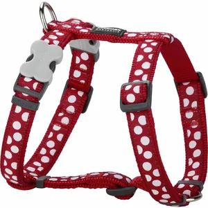 Chadog - Harnais chien Red Dingo Fantaisie rouge à pois blancs Taille : T2 pas cher