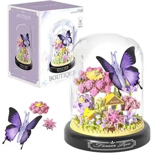 IHABOR Kit de Construction de Bouquet de Fleurs 582Pcs Fleur Bonsaï Pa... pas cher