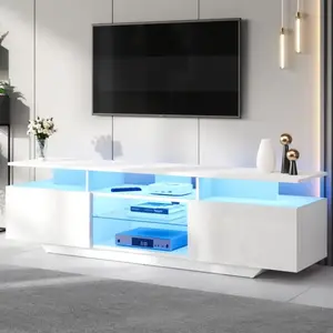 OKMYHOME Table basse moderne - 4 tiroirs et espace de rangement - desi... pas cher