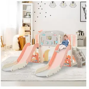OKWISH Modfu - Toboggan 8 en 1 pour enfants avec panier de basket, tunnel en ... pas cher