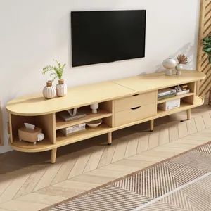 MODFU Redom - Meuble tv de salon avec espace de rangement + plateau ro... pas cher