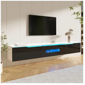 STILVORA Lit mezzanine 140x200 cm Lit avec bureau intégré - Blanc pas cher
