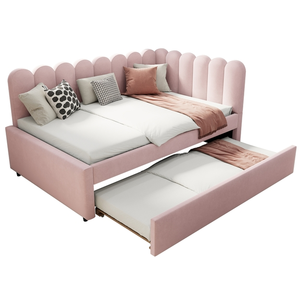STILVORA Canapé-lit d angle 140x200 cm - lit gigogne enfant avec range... pas cher