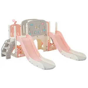 Comparateur de prix : Wishdor - Toboggan pour enfants 8 en 1 avec motif de vie marine, tunne...