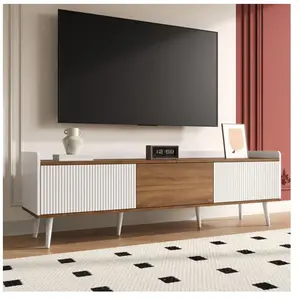 STILVORA Hauss Spole - Meuble tv 3 portes avec rangement, meuble télé ... pas cher