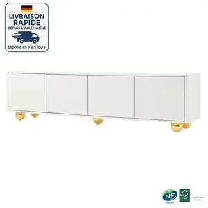 BEAOK Lit mezzanine 140x200 cm, lit adulte avec led, escalier avec ran... pas cher