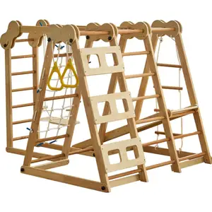 OKWISH Aire de jeux d' interieur et extérieur pour enfant avec toboggan, pote... pas cher