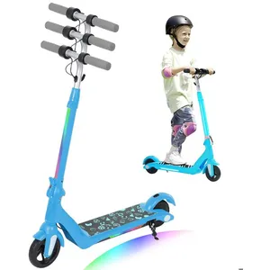 EROLLERRUN Trottinette Electrique Bleu Écran LED, Lumières Néons Color...Vendu parcdiscount