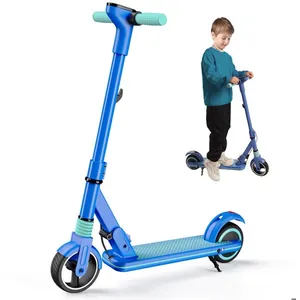 EROLLERRUN Trottinette Electrique Bleu Enfant 6 a 16 Ans, Portée de 7 ...Vendu parcdiscount