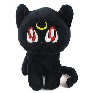 Peluche Pour Sailor Moon FONGWAN Chat de compagnie poupée Luna - noir ...